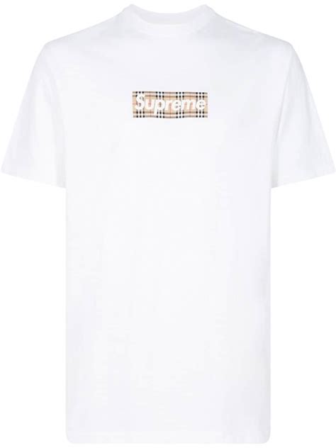 burberry supreme retail price|supreme burberry box t shirt.